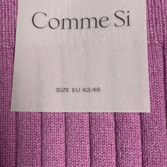 NEW Comme Si Cashmere socks in Lilac. UNISEX - Picture 3 of 7